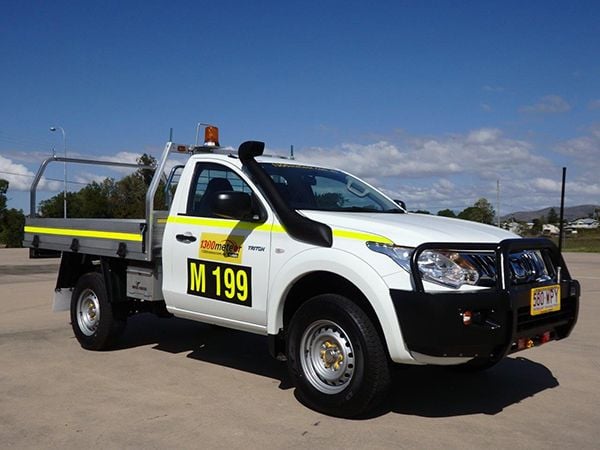 Our newest 4x4 single cab dropside utility set up to 'Mine spec' Our newest 4x4 single cab dropside utility set up to 'Mine spec'